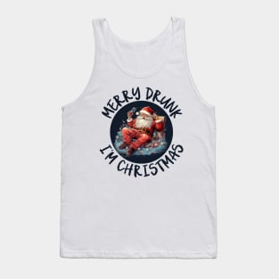 Drunk Santa Claus Tank Top